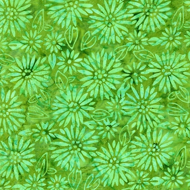 Tonga Batik Clover Daisy Block by Timeless Treasures